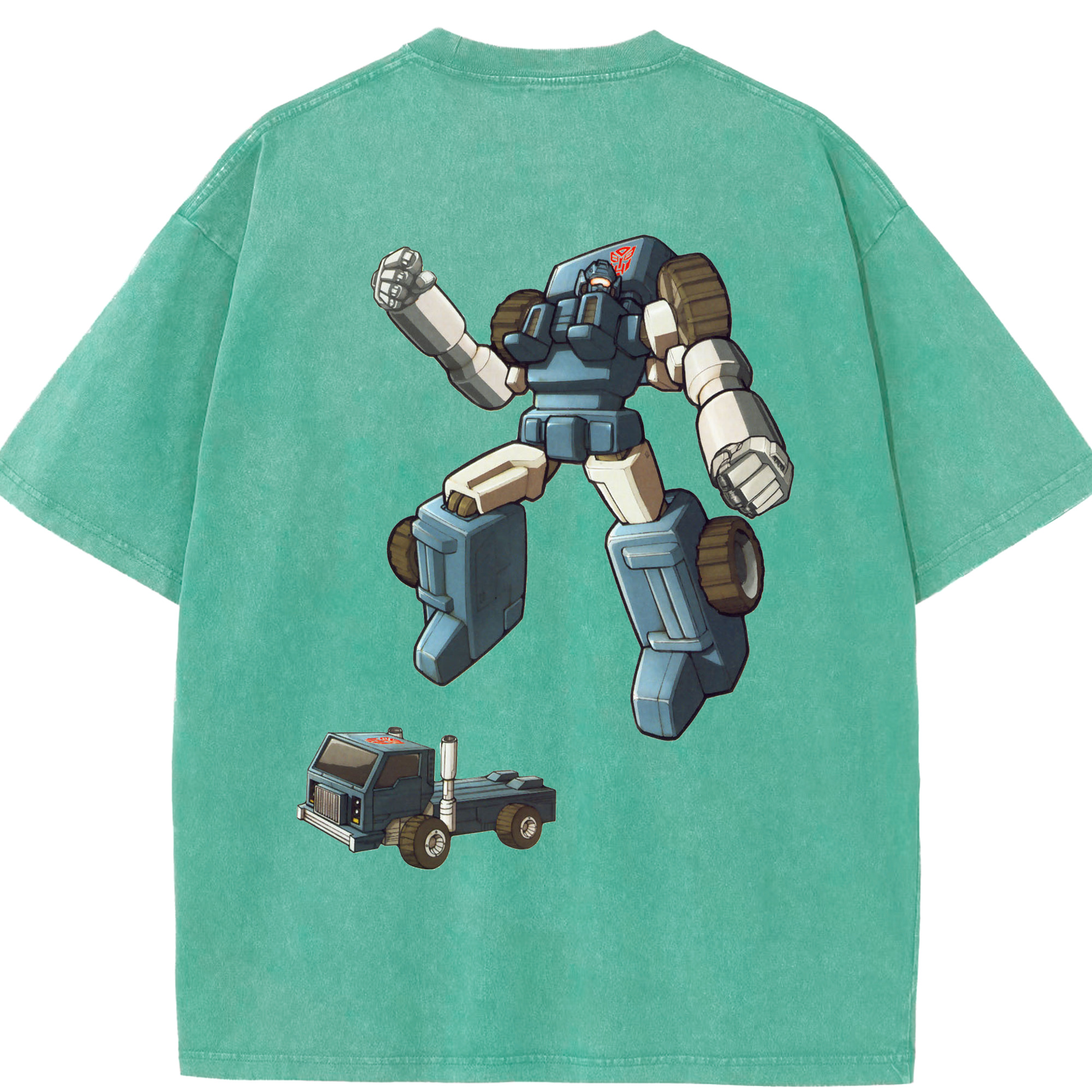 （画像用）  綿100% ヴィンテージ風 半袖Tシャツ（背面プリント）